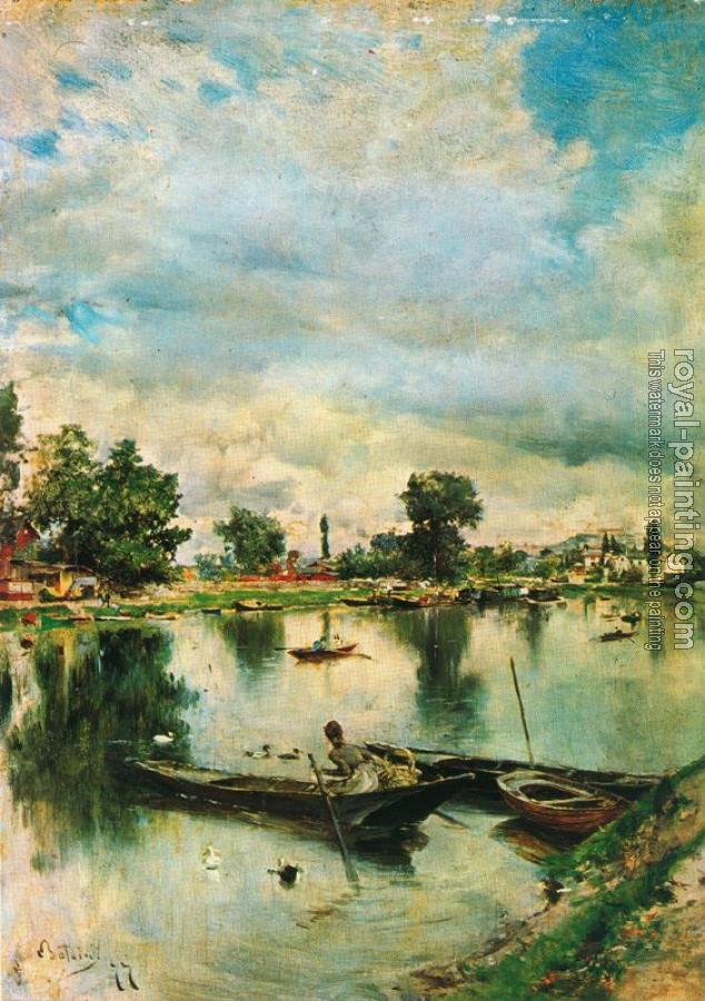 Giovanni Boldini : River Landscape